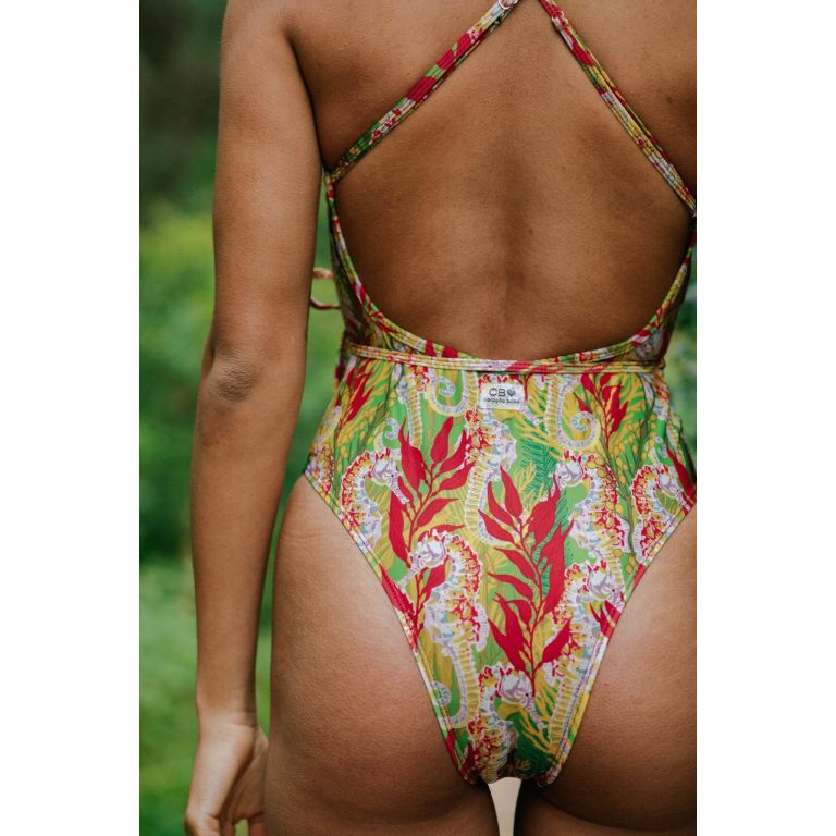 Badpak zondoorlatend Triangular - Green Seahorse